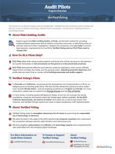 VV Audit Pilots 1-Pager