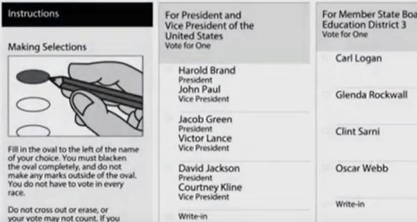 How to Mark Your Optical Scan Ballot