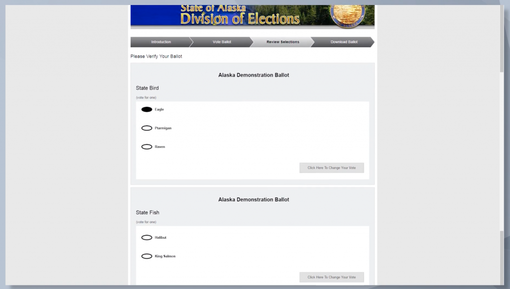 Scytl BallotSafe ballot marking in Alaska