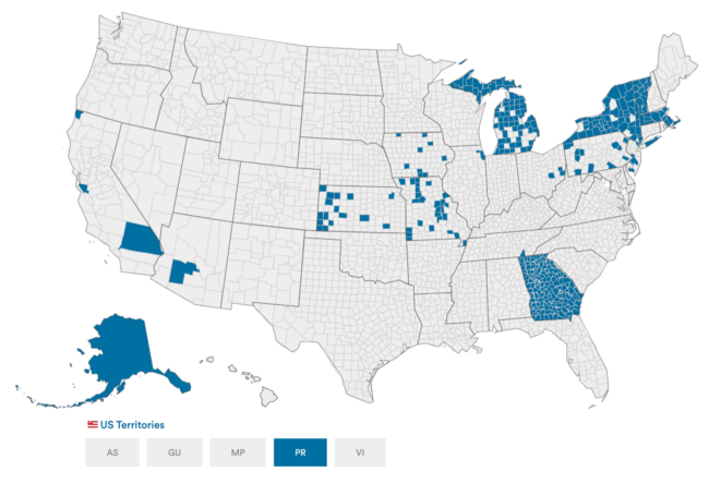 ImageCast Precinct Usage Map 2024