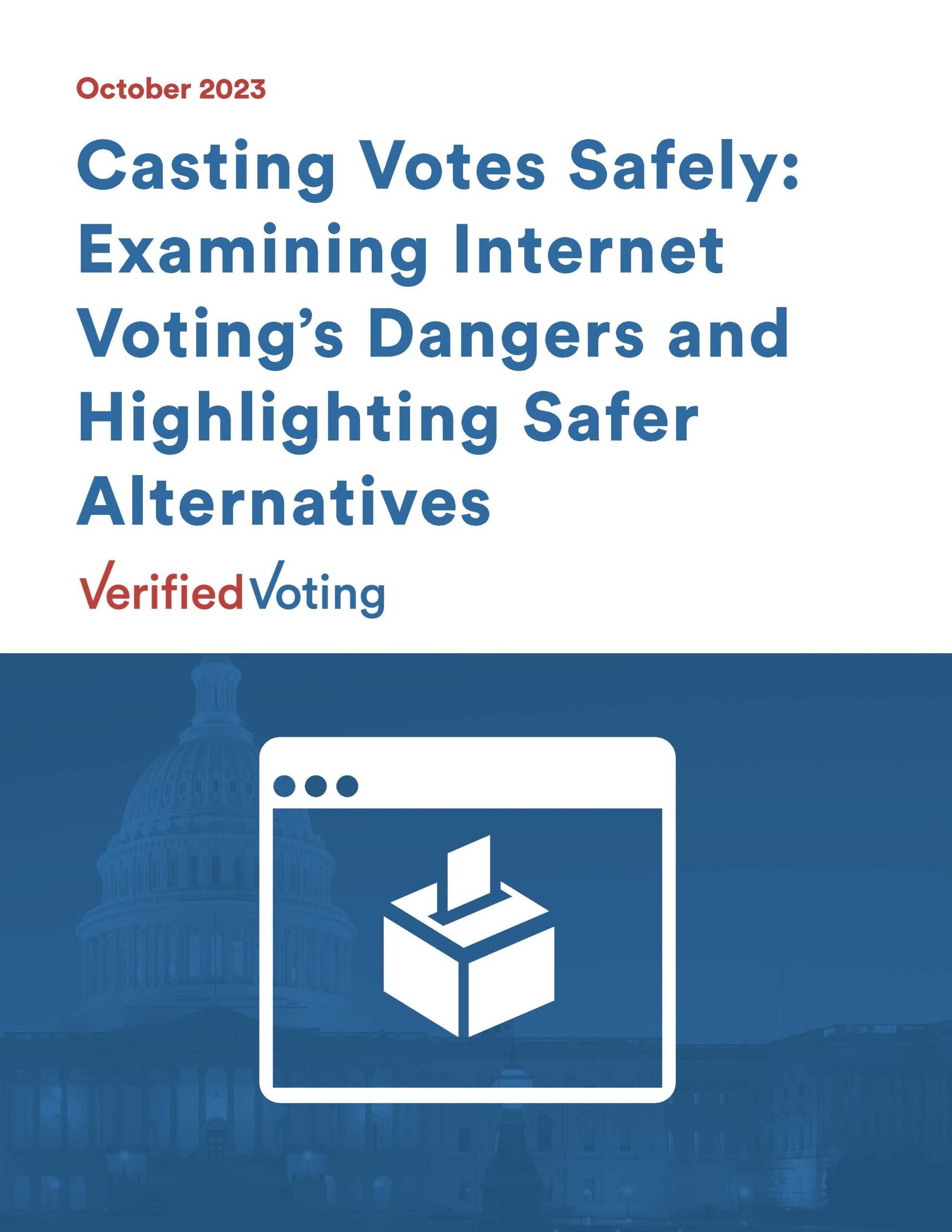 Verified Voting Casting Votes Safely Cover