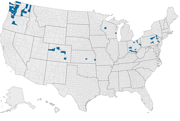 ClearAccess 2026 usage map