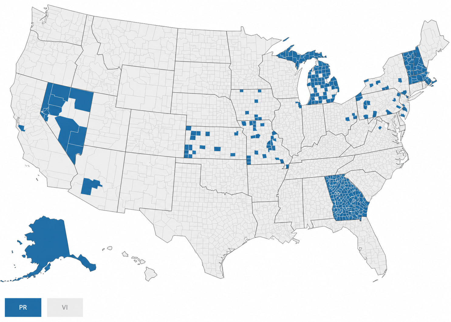 ImageCast Precinct 2026 usage map