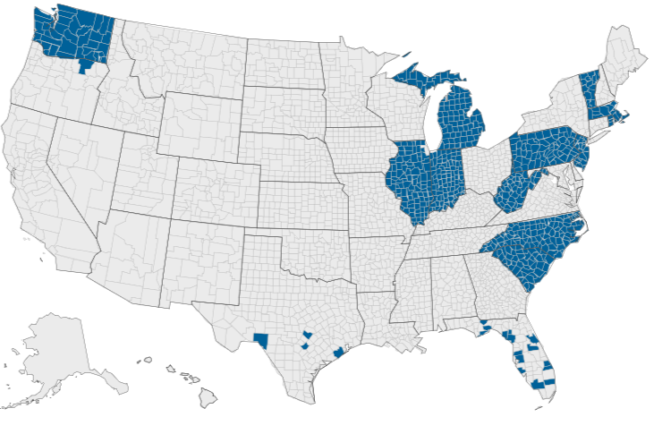 OmniBallot Online 2026 usage map