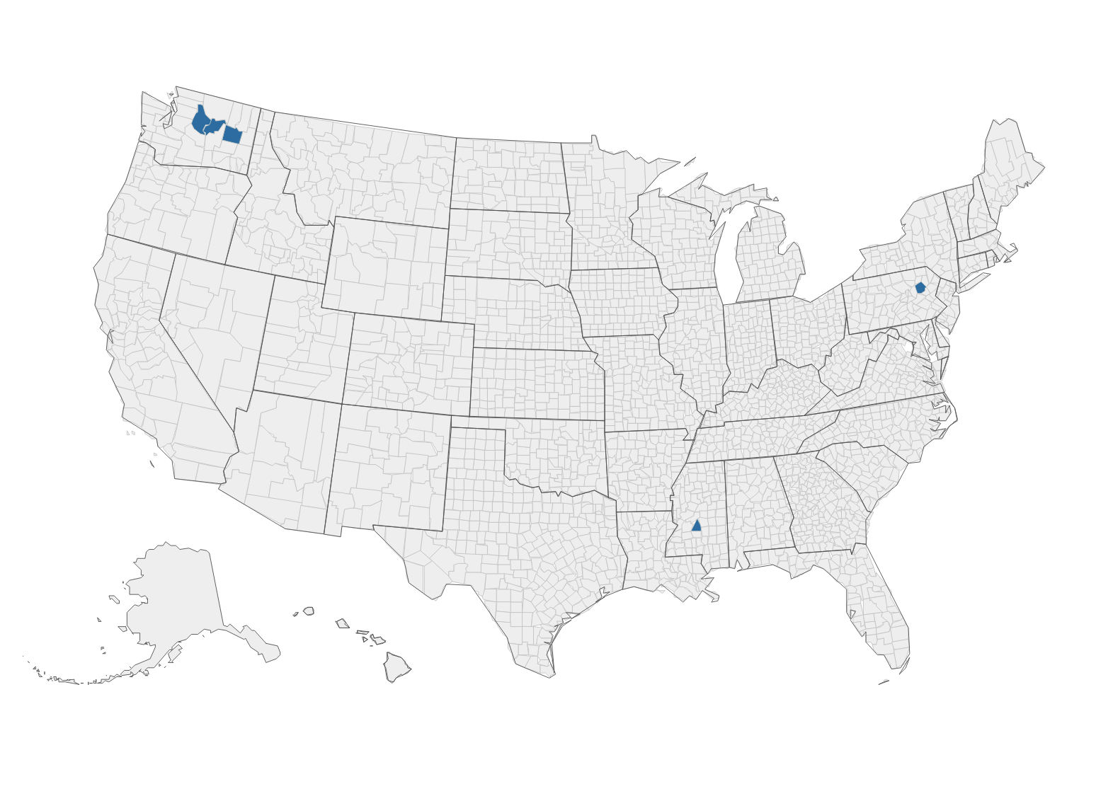 Map of Vanguard Flex usage in 2026